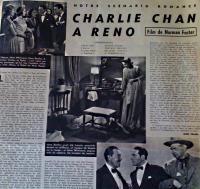 Charlie Chan a Reno - Französisches Magazin 1939