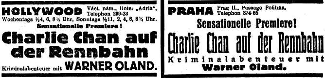 Charlie Chan auf der Rennbahn - Prager Tagblatt 1937-01-15
