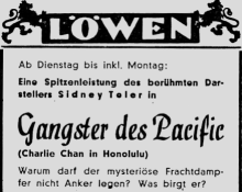 Charlie Chan in Honolulu - Oberländer Tagblatt - 1943-07-20