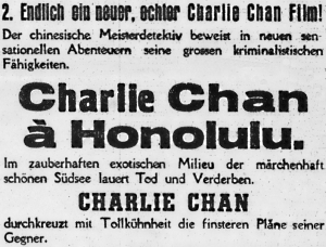 Charlie Chan in Honolulu - Tageblatt - Luxemburg 1939-10-27