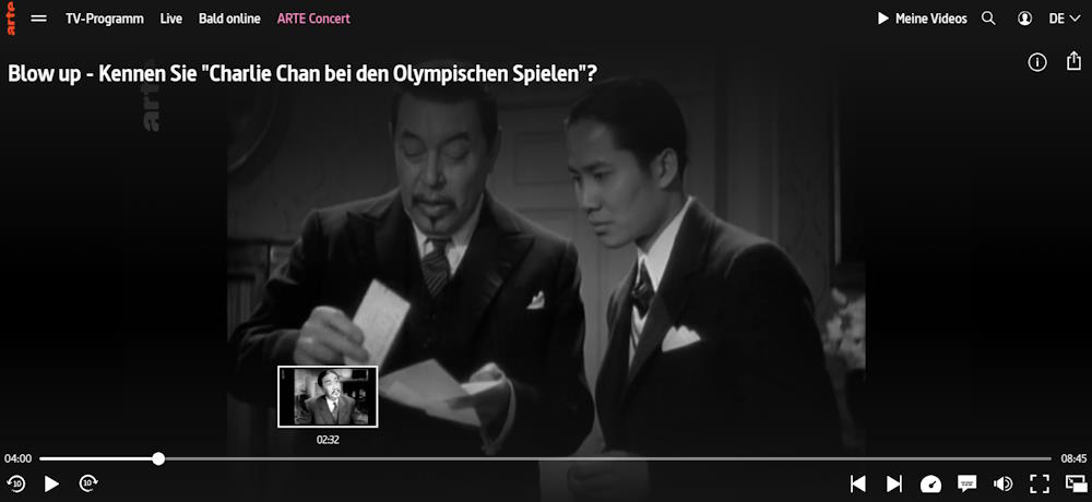 Blow up - Kennen Sie "Charlie Chan bei den Olympischen Spielen"?